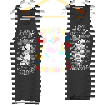 67 Days Of Kindergarten Unicorn Outfit For Kids And Teachers Tank Top | Mazezy