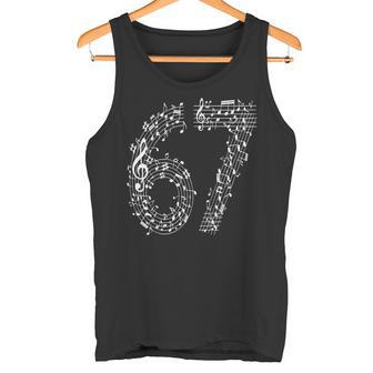 67 Music Meme Six Seven Music Teacher Musician Tank Top | Mazezy
