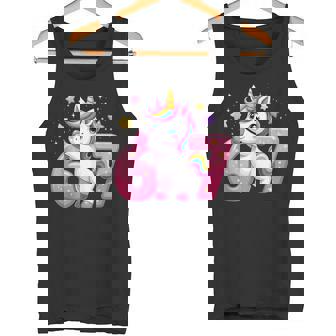 67 Unicorn Dabbing Six Seven Celebration For Kids Tank Top Tank Top | Mazezy