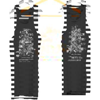 70周年だよ！70頭集合カラー タンクトップ - Kawaiitshirt