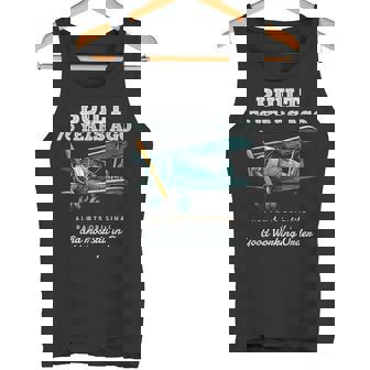 76年前に建てられた古いヴィンテージ飛行機76歳の誕生日男性。 タンクトップ - Kawaiitshirt