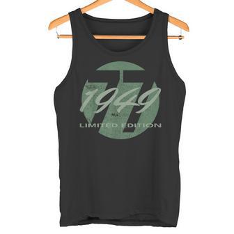 77 Geburtstag Mann Frau 77 Jahre 1949 Lustig Geschenk Tank Top - Geschenkecke