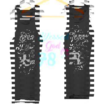 78歳 78歳 誕生日パーティー お祝い 神に祝福 タンクトップ - Kawaiitshirt
