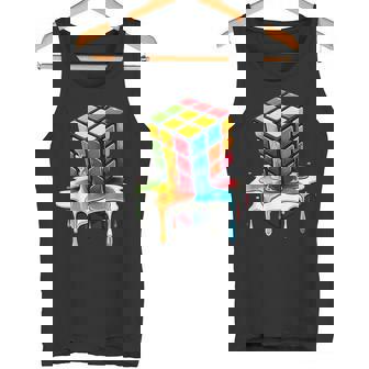 80s 90s Melting Cube Tank Top | Mazezy