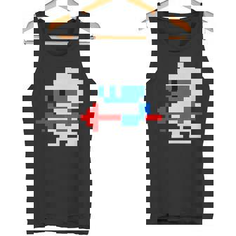 8ビット80年代レトロクラシックビデオゲームキャラクターダグヒーロー タンクトップ - Kawaiitshirt