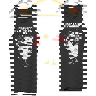 AIDSHIV Awareness Goose World Aids Day Red Ribbon Tank Top | Mazezy