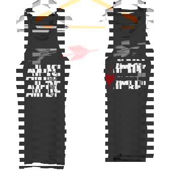 Aim High Aim True Lawn Darts Tank Top | Mazezy