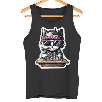 Ajedrez Gato Ajedrez Mate Divertido Gatos Ajedrez Camiseta sin mangas - Regaloses