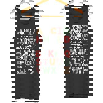 Alphabet Baking Cookies Cake Decorating Baking Lover Tank Top | Mazezy