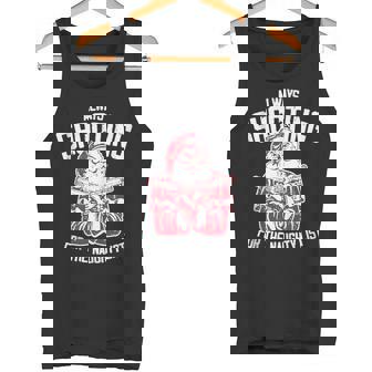 Always Shooting For The Naughty List Santa Gun Tank Top Tank Top | Mazezy