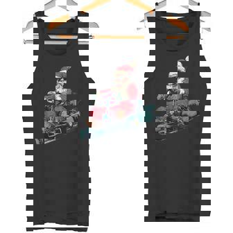 Amazing Racing Santa Claus For Go Kart Lovers Tank Top | Mazezy