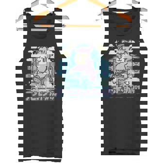 Ambient Cute Alpaca Chill Kawaii Cloud Music Aesthetic Tank Top | Mazezy