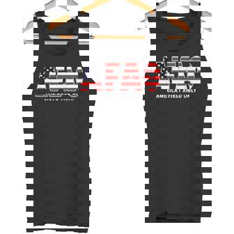 America First And Only AFAO Patriotic USA Political Saying Tank Top | Mazezy