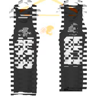 American Football Helmet Style Vintage Number 85 Tank Top Tank Top | Mazezy