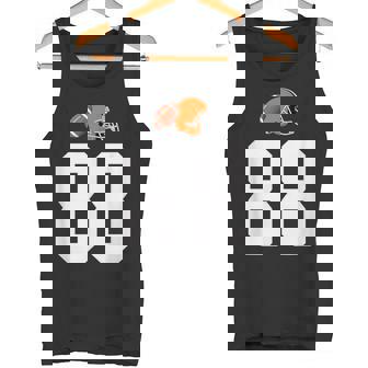 American Football Helmet Style Vintage Number 88 Tank Top | Mazezy