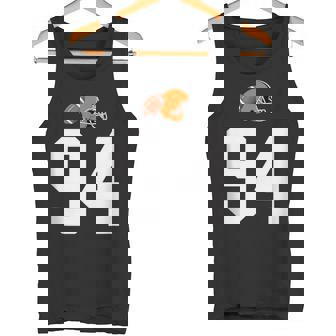 American Football Helmet Style Vintage Number 94 Tank Top Tank Top | Mazezy