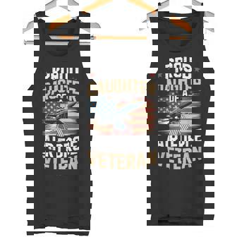 American Patriotic Fighter Pilot Daughter Air Force Veteran Tank Top | Mazezy