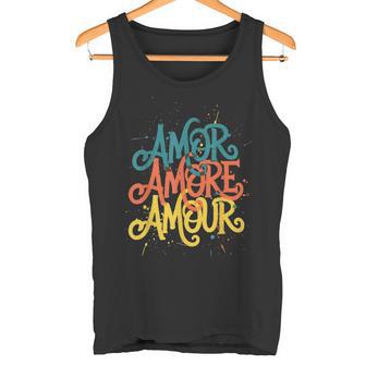 Amor Amore Amour Coloré Rétro Débardeur e - Cadeauxyz