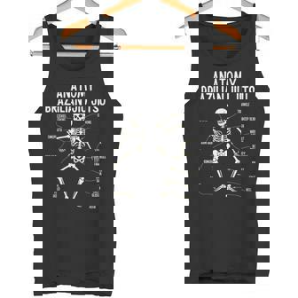 Anatomy Of a Brazilian Jiu Jitsu BJJ Lovers Funny Tank Top | Mazezy