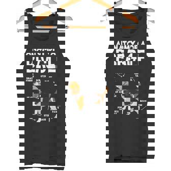 Anatomy Of A Beagle ファニービーグル タンクトップ - Kawaiitshirt