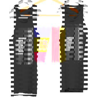 Andorra Germany Half Flag Andorran German Unity Pride Tank Top | Mazezy