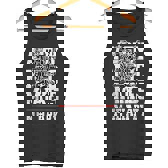 Angry Music Make Me Happy Heavy Metal Metalheads タンクトップ - Kawaiitshirt