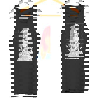 Anime Sketching Half Color Half Line Art Tank Top Tank Top | Mazezy