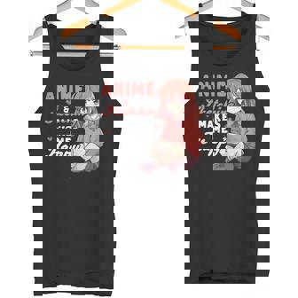 Anime Y Bocetos Manga Otaku Anime Japonés Niña Adolescente Camiseta sin mangas - Regaloses