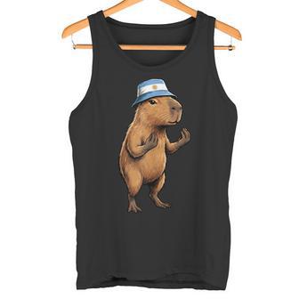 Argentinian Capybara Argentina Flag Argentine Capibara Tank Top Tank Top | Mazezy