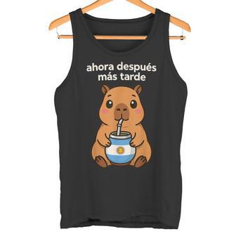 Argentinian Capybara Yerba Mate Argentina Flag Argentine Tank Top | Mazezy