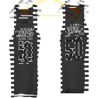 Around 50 アラフィフ（五十歳 50才）【ユニフォーム風】誕生日 50代 面白 タンクトップ - Kawaiitshirt