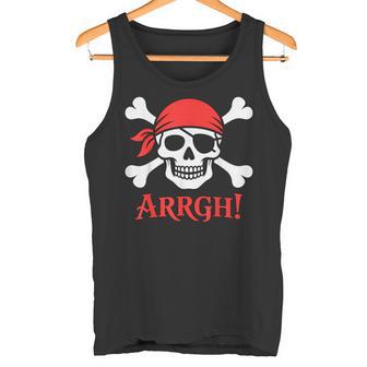 Arrgh Pirate Skull Tank Top | Mazezy