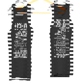 ATV Four Wheeler This Dad Plays In Dirt With Kids Fun Tank Top Tank Top | Mazezy