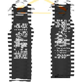 ATV Four Wheeler Mom Plays In Dirt With Her Kids Fun Tank Top Tank Top | Mazezy