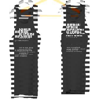 Australian Rules Football Crazy Fans Definition Tank Top Tank Top | Mazezy