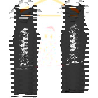 Australian Shepherd Christmas Graphics Dog Lights Aussie Tank Top | Mazezy