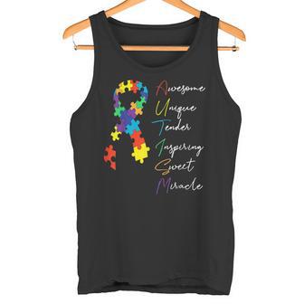 Autismo Conciencia Rompecabezas Cinta Orgulloso Autista Mamá Papá Camiseta sin mangas - Regaloses