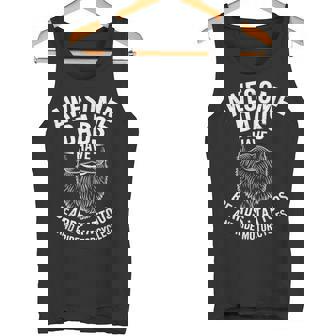 Awesome Dads Have Beards Tattoos Motorcycles Biker Tank Top | Mazezy