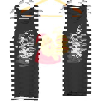 Awesome Hamburger Santa Claus Costume For Christmas Burger Tank Top | Mazezy