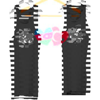 Azerbaijan Turkey Heart Flag TüRkiye Azeri Turkish Heritage Tank Top | Mazezy