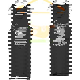 Baby Loading Please Wait ナマケモノのユーモア タンクトップ - Kawaiitshirt