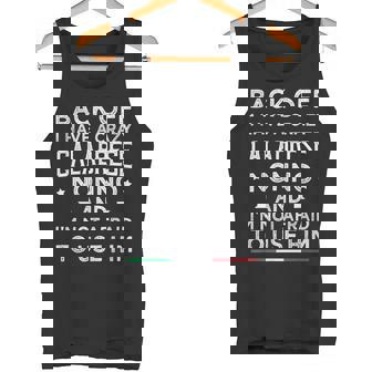 Back Off I Have a Crazy Calabrese Nonno Grandpa Tank Top | Mazezy