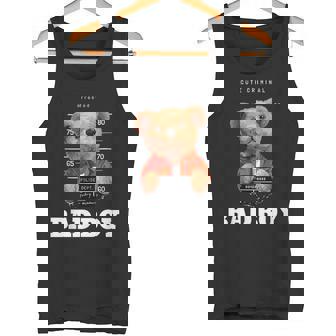 Bad Boy Teddy Bear Graphic tyle Fun タンクトップ - Kawaiitshirt