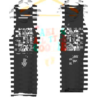 Baking A Little Cookie Cute Christmas Pregnancy Announcement Tank Top | Mazezy