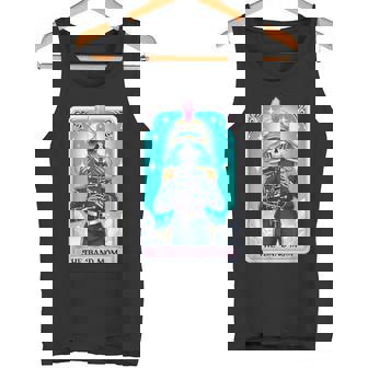 Band Mom Skeleton Marching Music Lover Tarot Card Tank Top | Mazezy