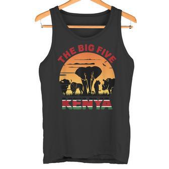 Bandera De Kenia Big Five Kenya Pride Wildlifeafari Camiseta sin mangas - Regaloses