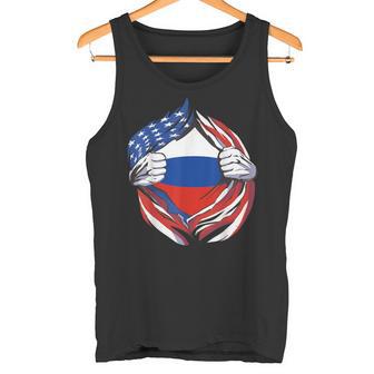 Bandera De Rusia Americana Orgullosa De Mi Herencia Rusa Camiseta sin mangas - Regaloses