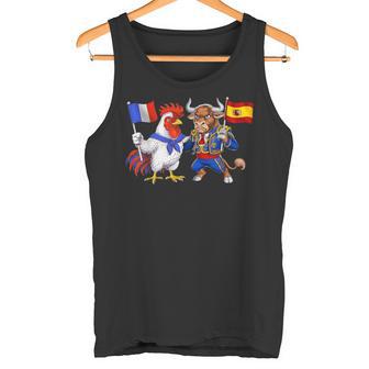 Bandera Francia España Raíces Francesas Herencia Española Camiseta sin mangas - Regaloses