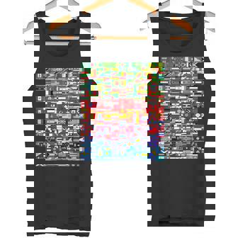 Banderas Del Mundo En Gradación De Color Banderas Nacionales Camiseta sin mangas - Regaloses