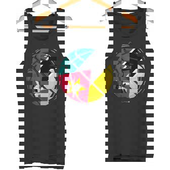 Basketball Ball With The Flag Of Mozambique Tank Top | Mazezy